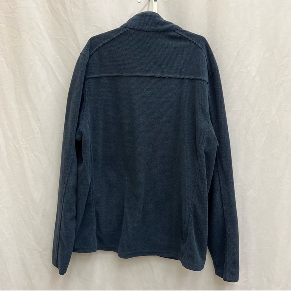 Gerry Weber Thermal Fleece Full Zip Heavy Knit Men's Navy Large Tall Jacket - Picture 6 of 10